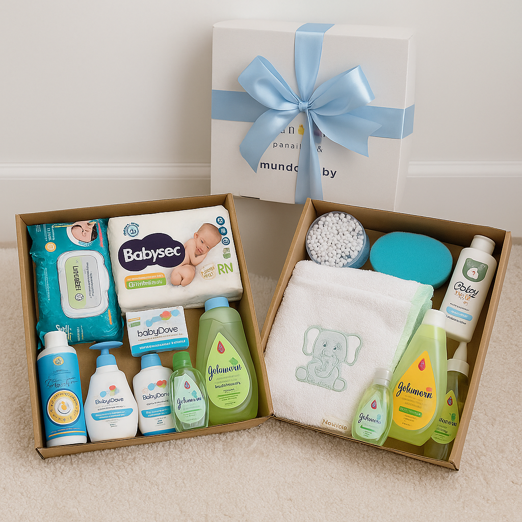 🎁 Set en Cajas Personalizadas Mundo Baby