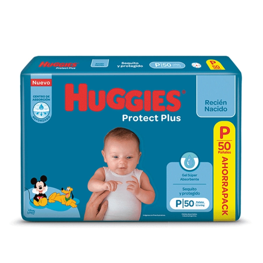 Pañales Huggies Protect Plus Ahorrapack Talle P x 50 uni