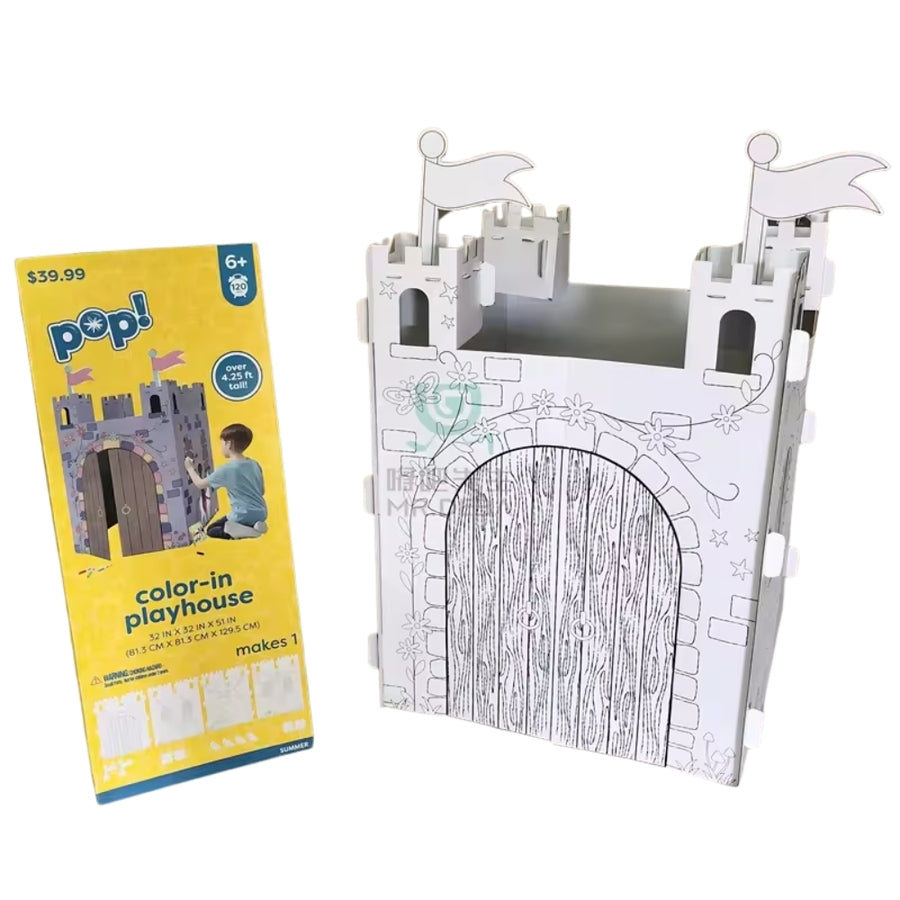 Castillo de carton para pintar