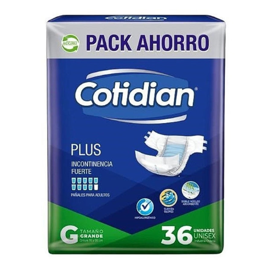 Pañales Cotidian Plus G x36