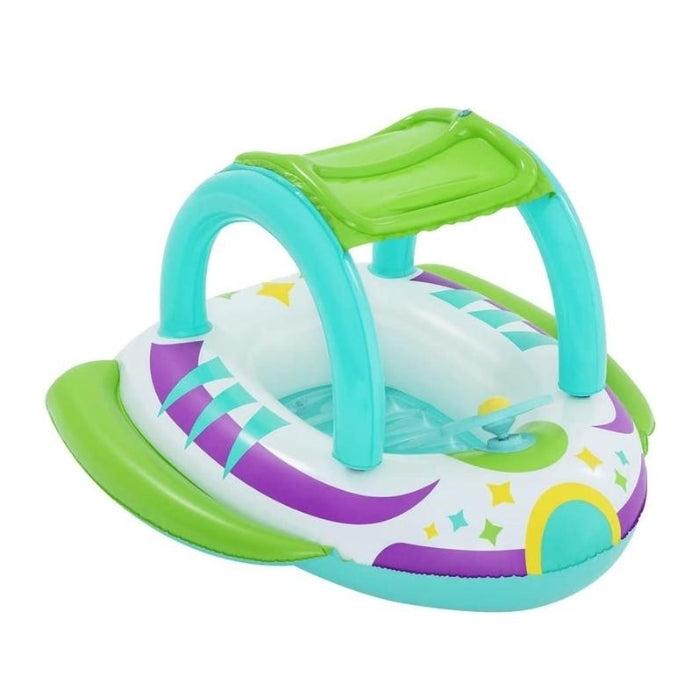 Bote inflable asiento con techo para bebe
