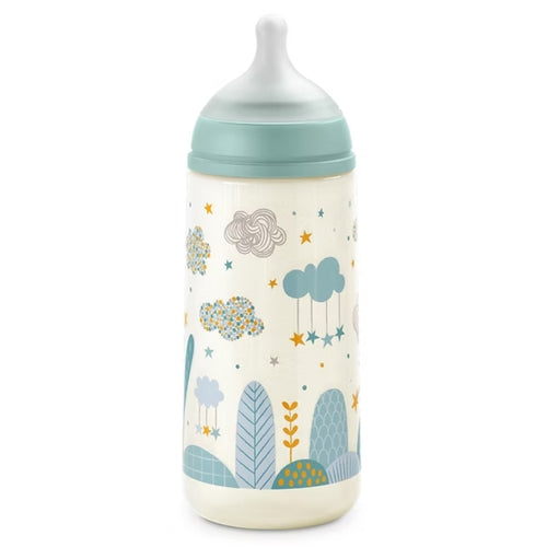 Biberón Suavinex +6m 360ml tetina fisiológica- Dreams verde