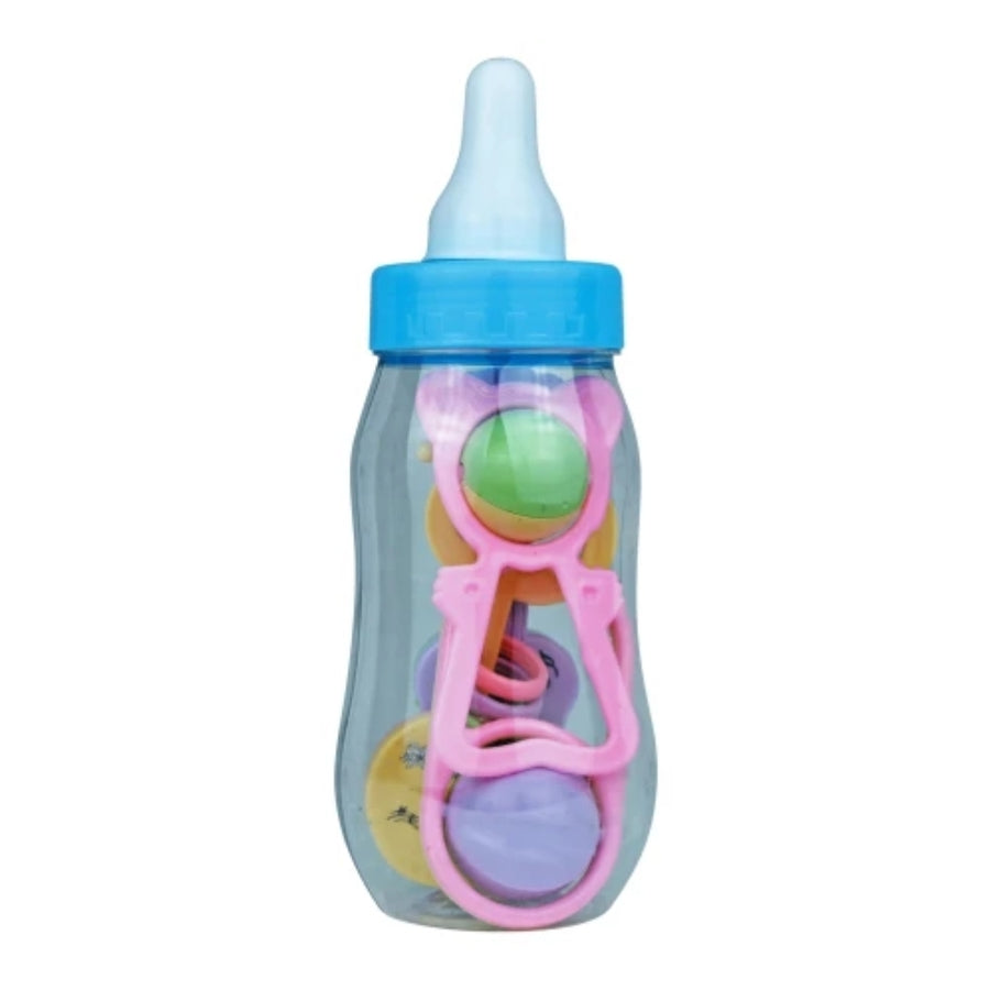 Alcancia mamadera con sonajeros