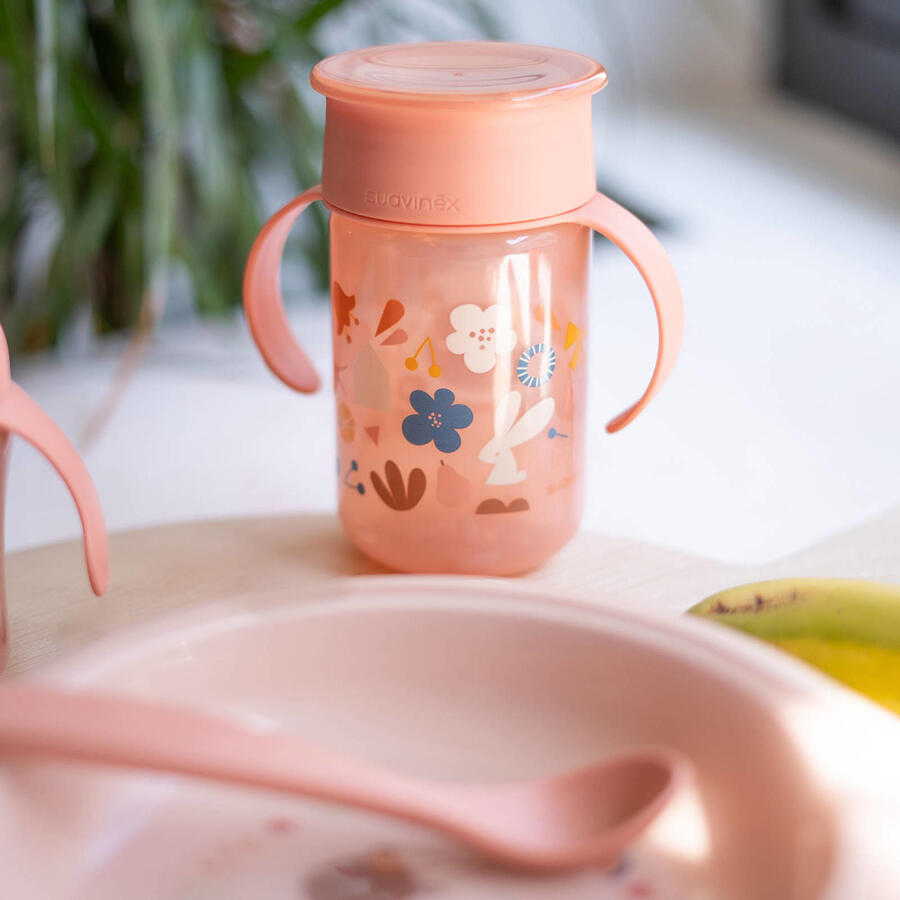 Vaso Suavinex 360º rosa