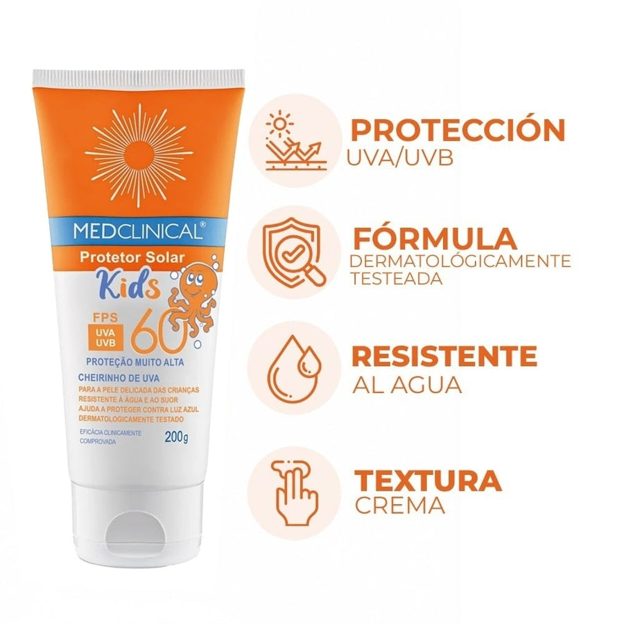 Protector solar  Medclinical kids 60FPS 200g