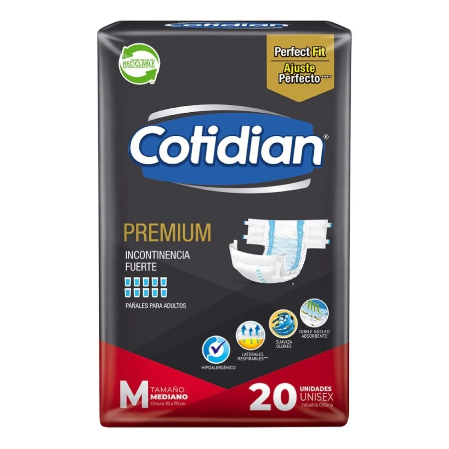 Pañales Cotidian Premium M x20