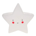 Veladora estrella blanca 12 cm
