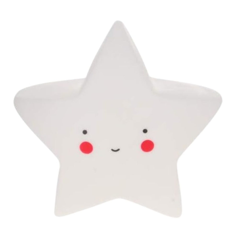 Veladora estrella blanca 12 cm