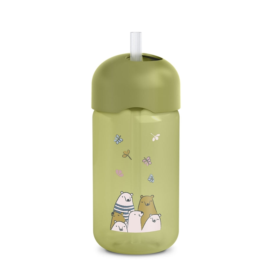 Vaso Suavinex con pajita verde