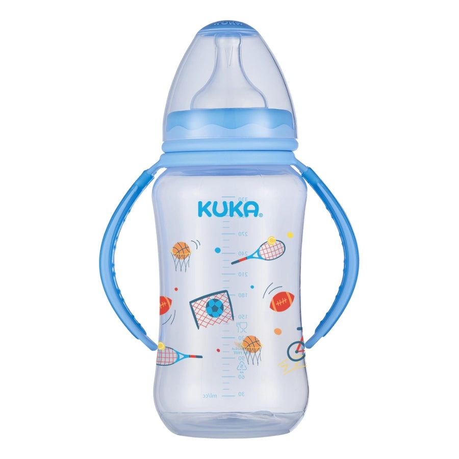 Mamadera Kuka asa desmontable natural 330ml azul
