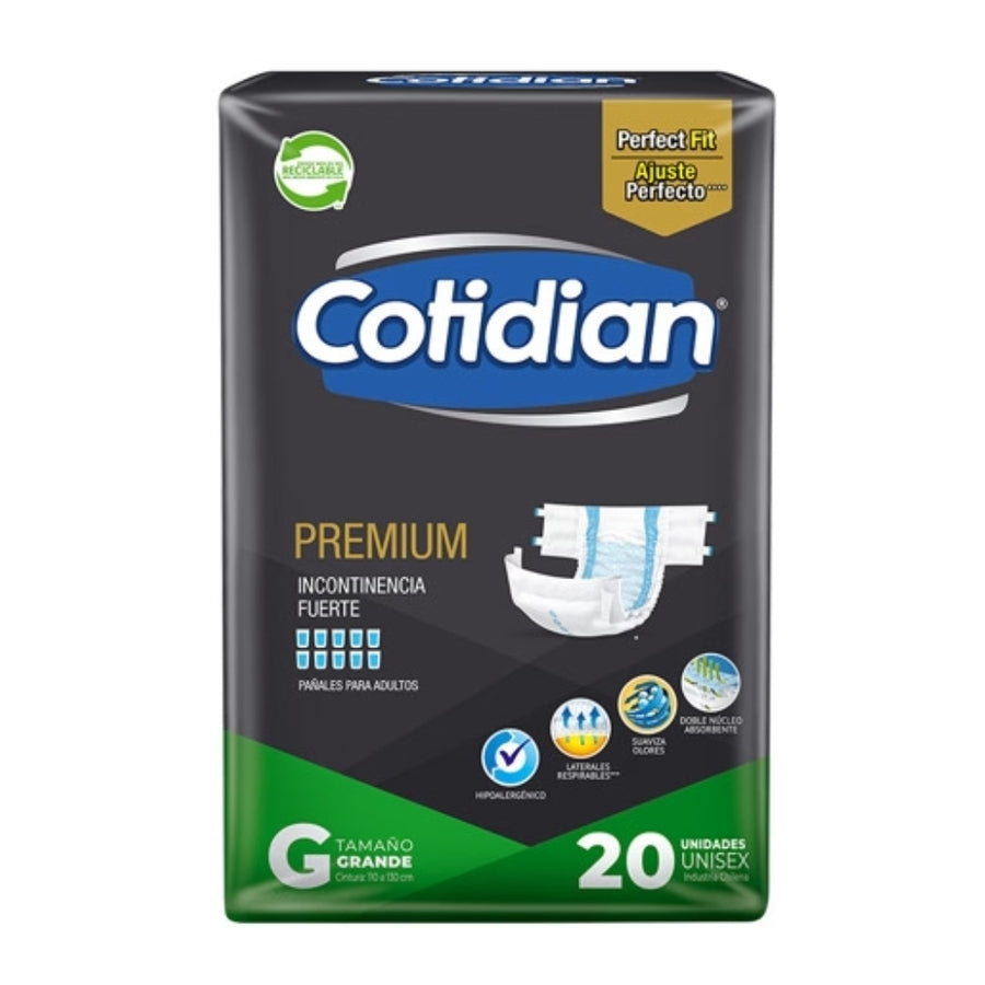Pañales Cotidian Premium G x20