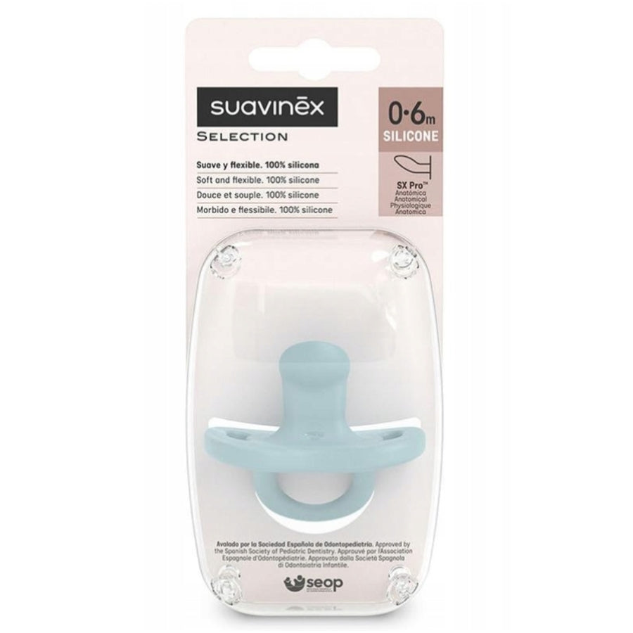 Chupete Suavinex Smoothie azul 0-6m 100% Silicona Anatomico