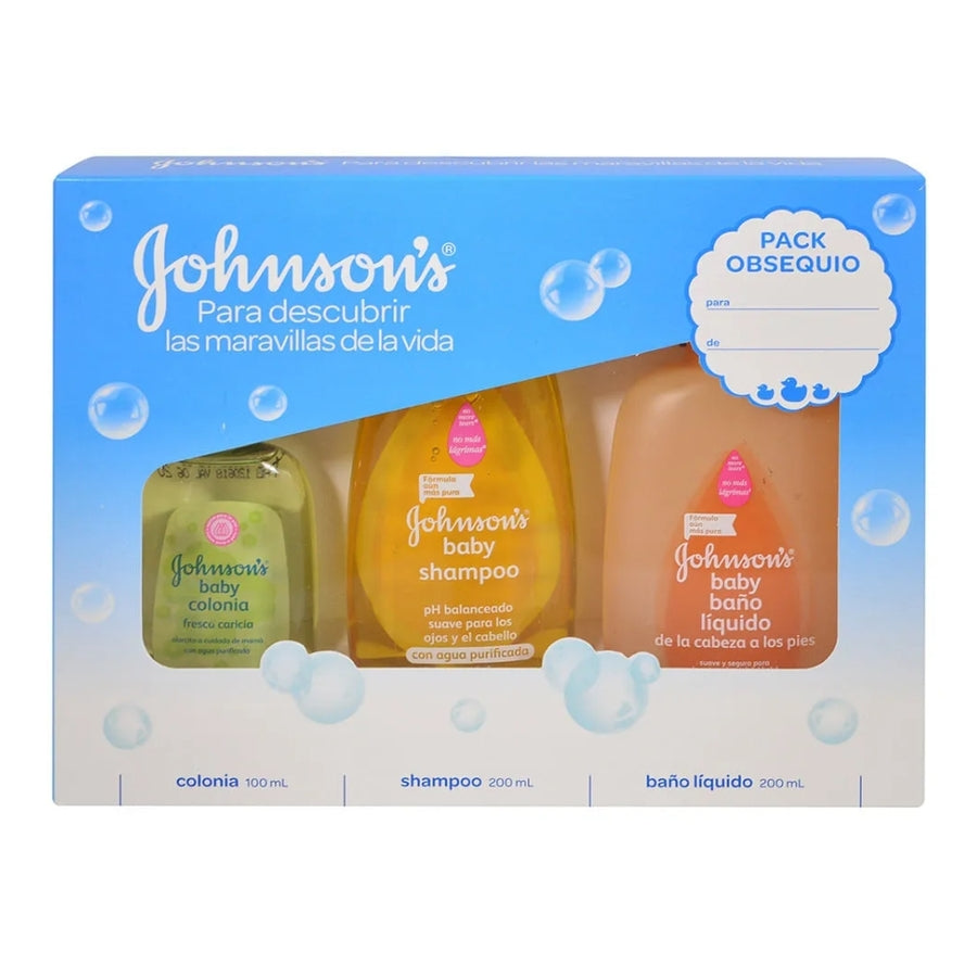 Pack Johnsons (baño liquido, shampoo y colonia)