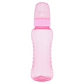 Mamadera Lolly Clean rosa tetina natural