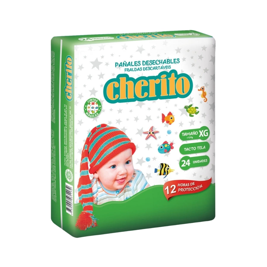 Pañales Cherito talle XG x24