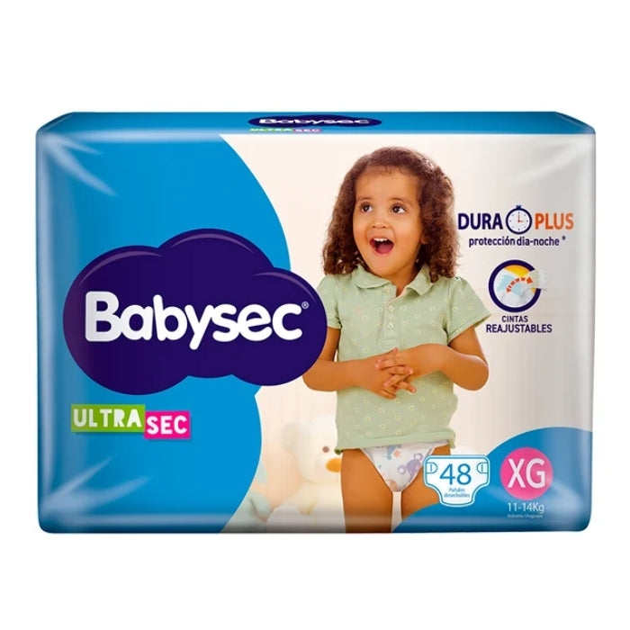 Pañales Babysec Ultra sec XG x48