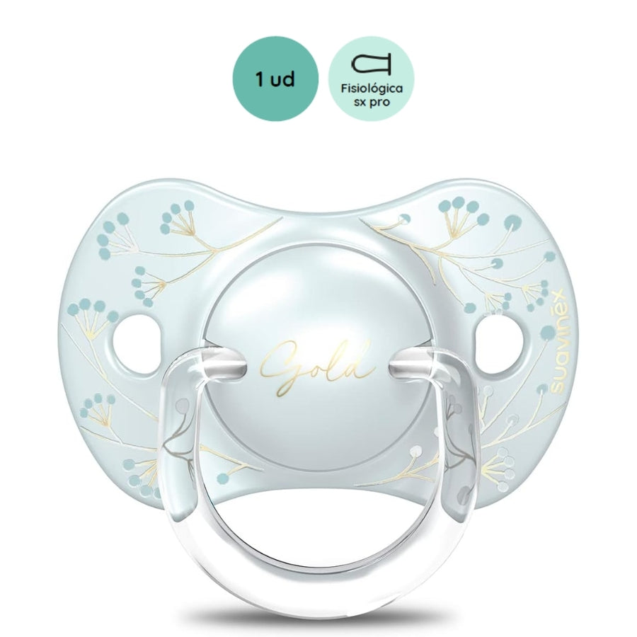Chupetes Suavinex SX Pro Gold Edition Premium Azul 0-6M