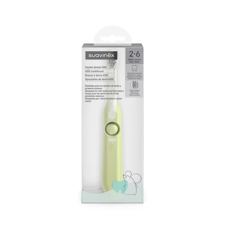 Cepillo dental Suavinex Kids 2 a 6 años verde