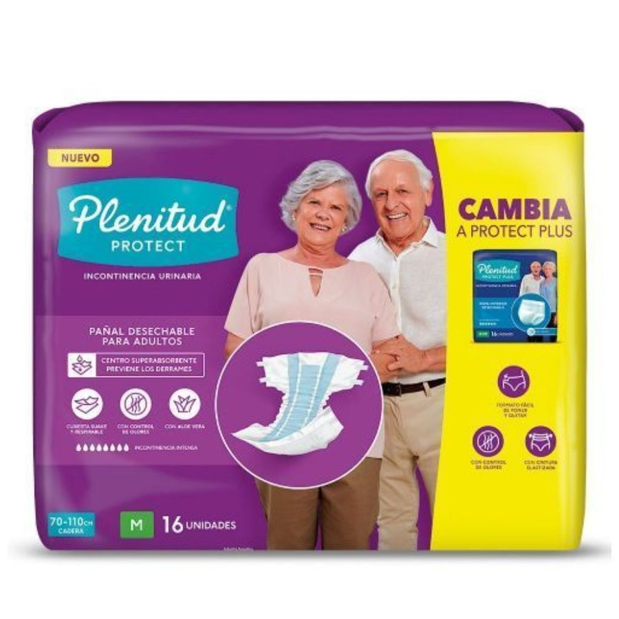 Pañales Plenitud Adulto Protect M x16