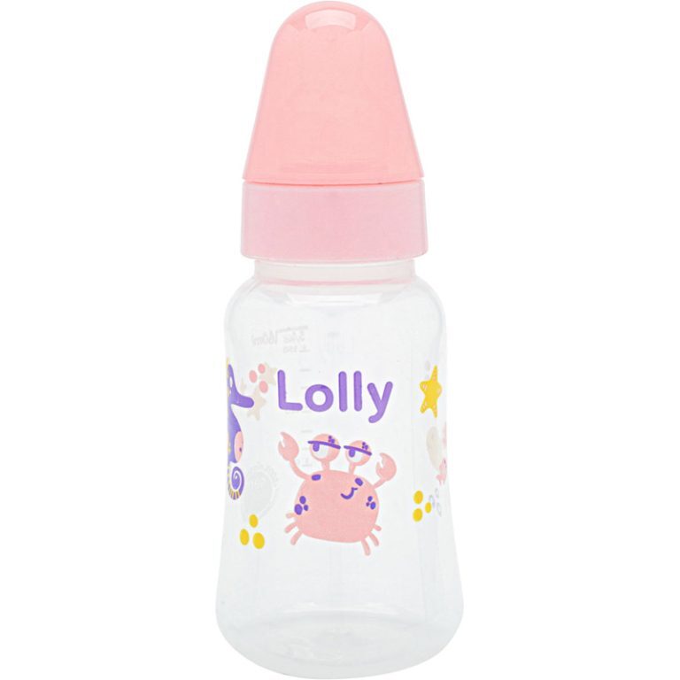 Mamadera biberón Océano c/teti natural silc rosa 160ml Lolly