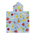 Bata Poncho Infantil Frutas 60 x 60 cm