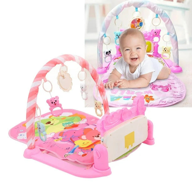 Gimnasio multifunción piano fitness rack rosa