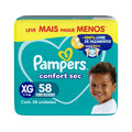 Pañales Pampers confort sec XG x58