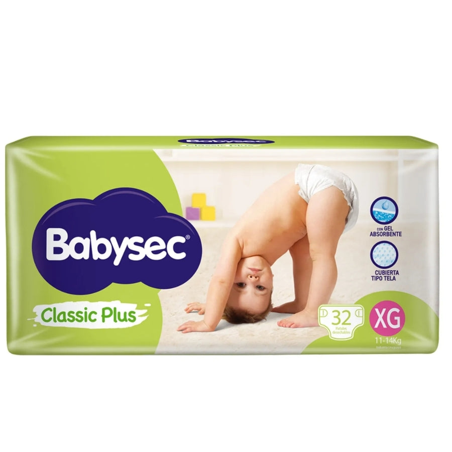 Pañales Babysec Classic plus XG x32