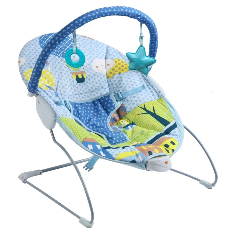 Silla vibratoria bouncer mecedora azul Bebesit