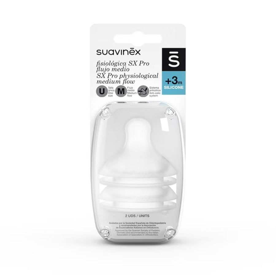 Repuesto Tetina Fisiológica Suavinex SX Pro +6m 2 unid.