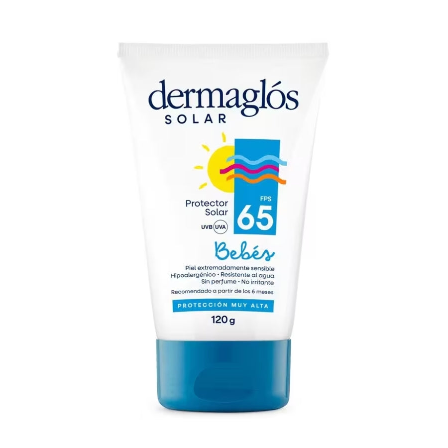 Protector solar Dermaglos bebés Factor 65 120ml.