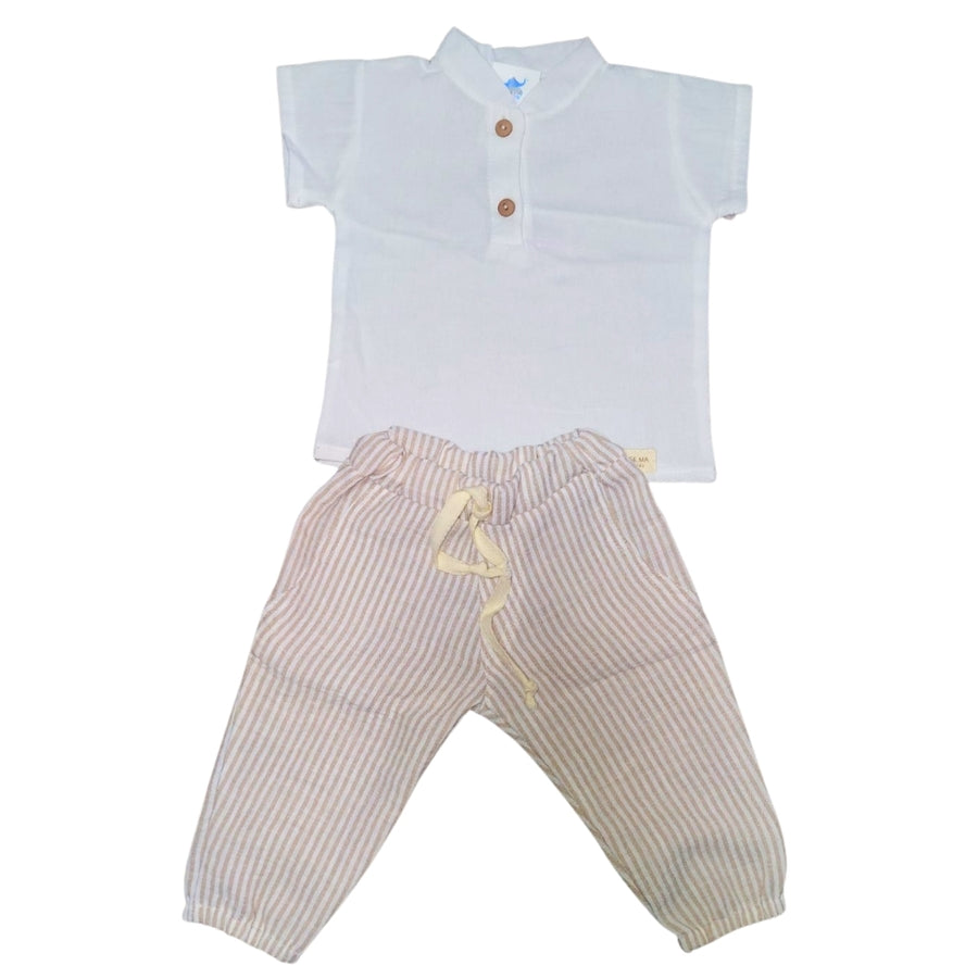 Conjunto de lino niño