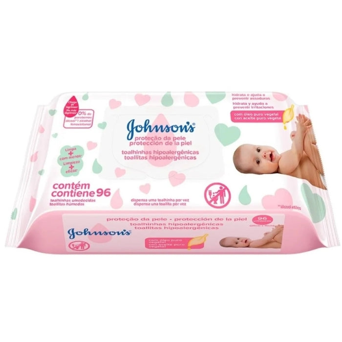Toallitas humedas Johnsons extra cuidado x96