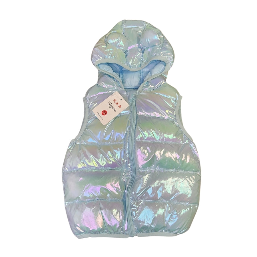 Chaleco puffer tornasolado