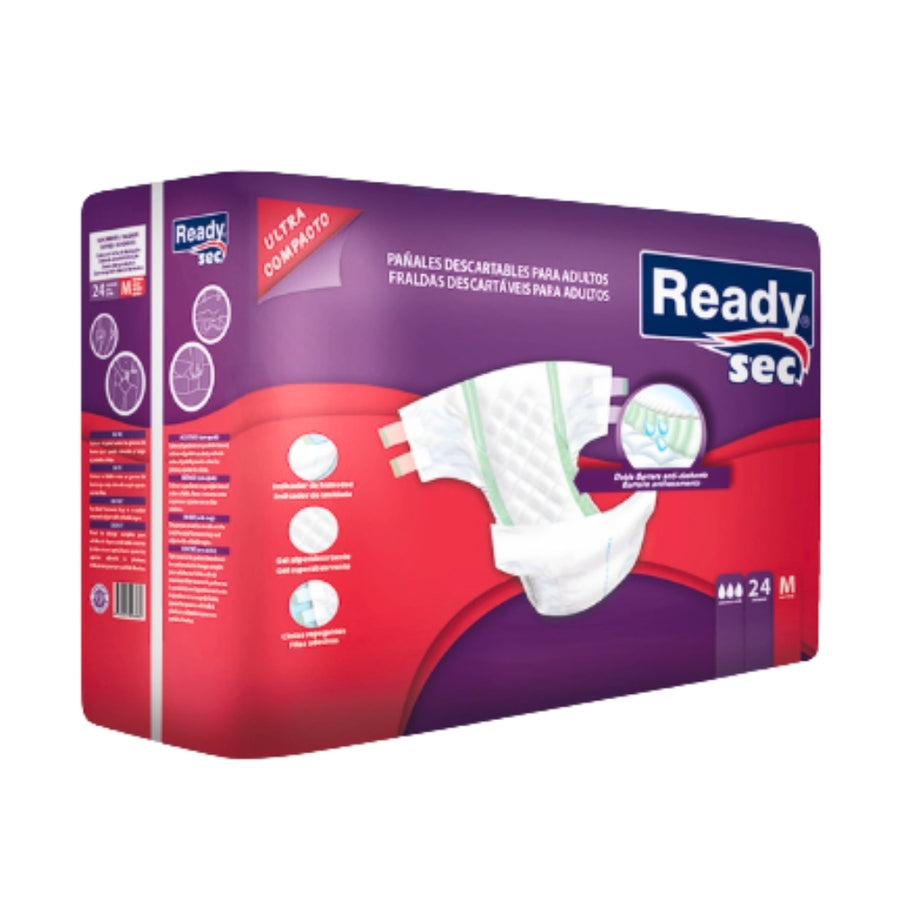 Pañales Ready Sec M x24