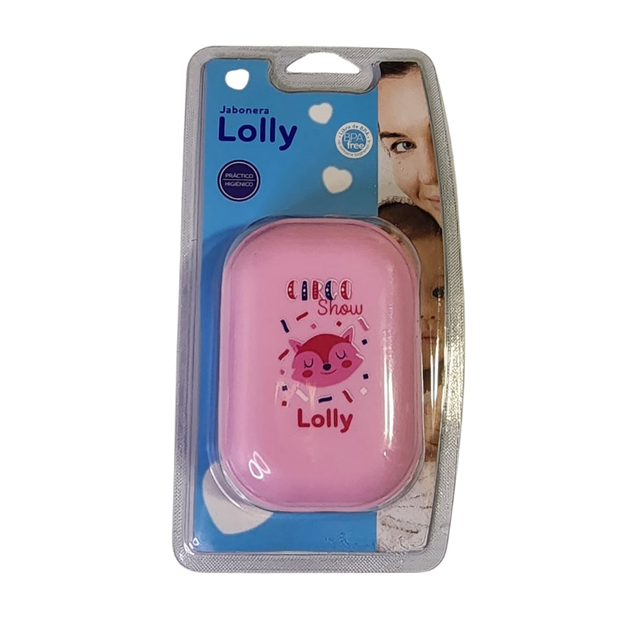 Jabonera Lolly circo rosa