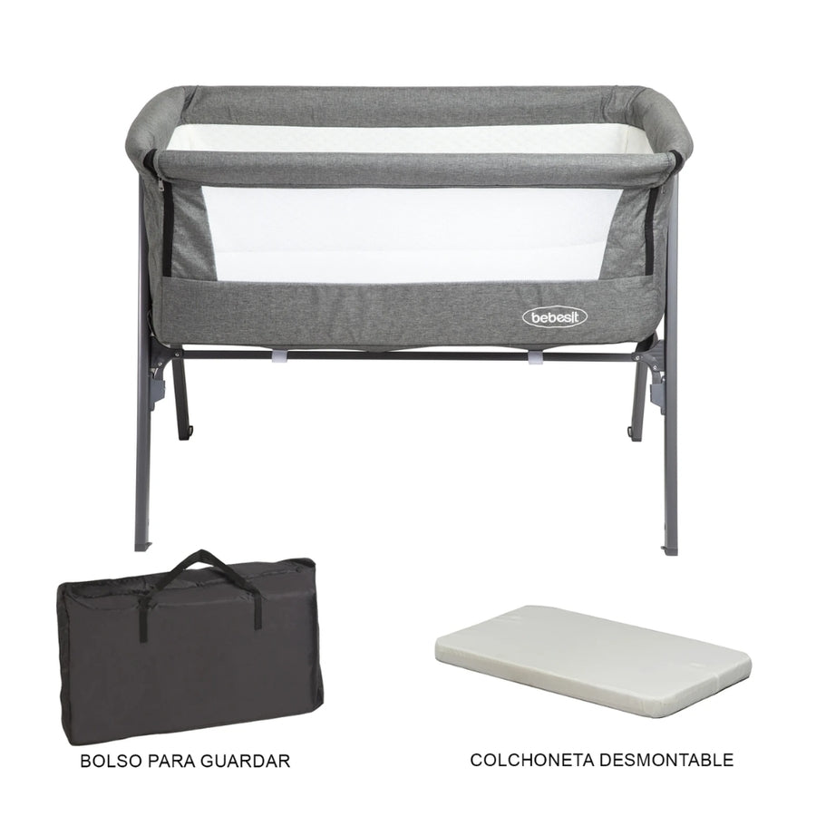 Cuna Colecho Easy Sleep Bebesit gris
