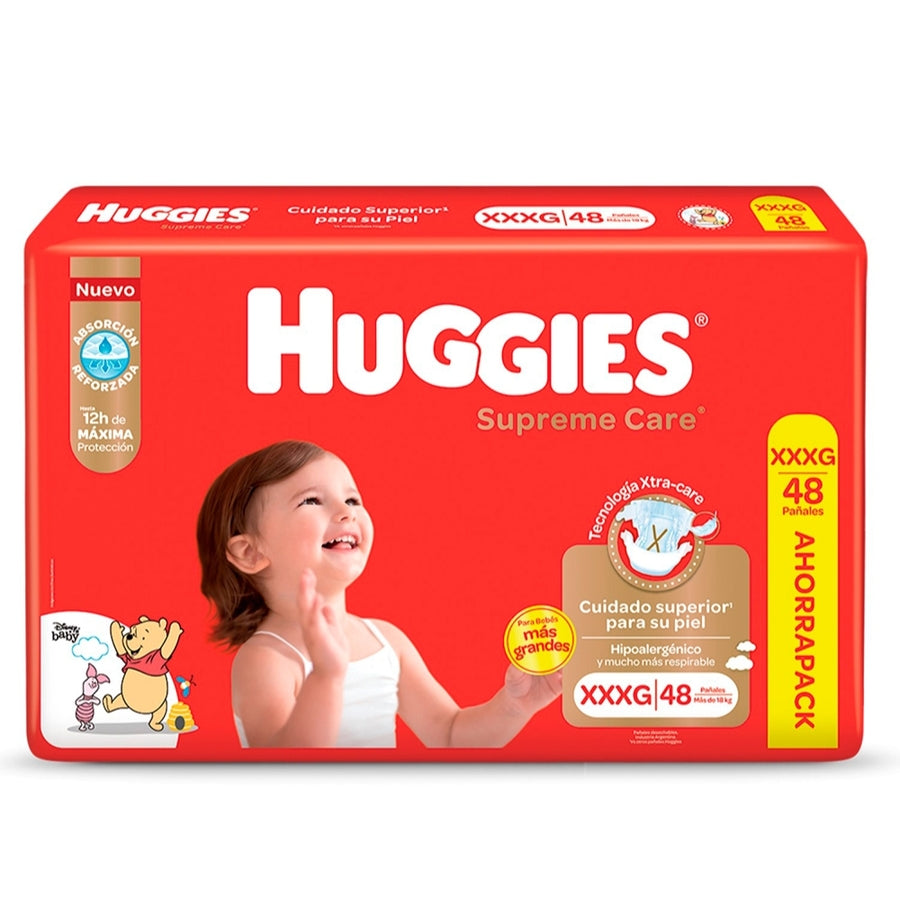 Pañales huggies supreme care XXXG *48