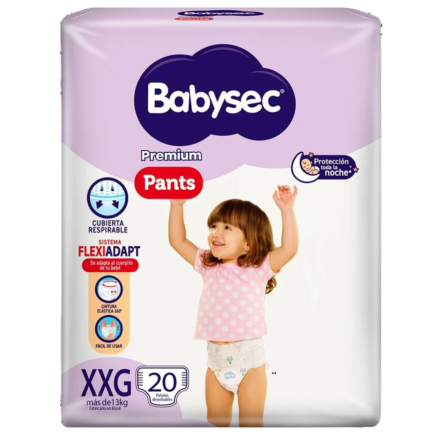 Pañales Babysec Premium Pant XXG x20