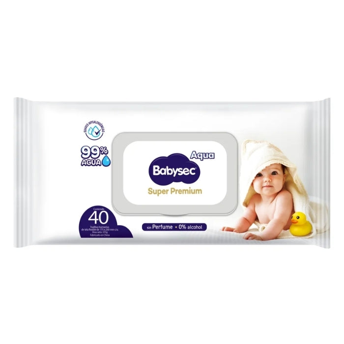 Toallitas humedas Babysec Super Premium x40