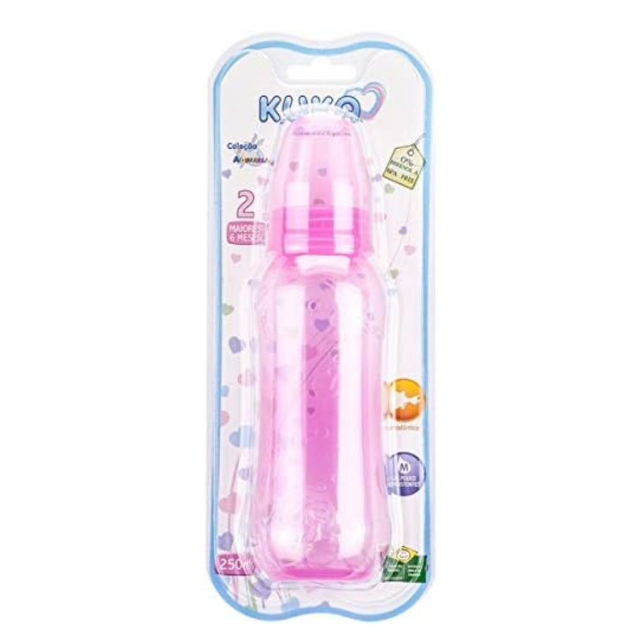 Mamadera Biberón 250 ml Acuarela Número 2, Kuka, Rosa