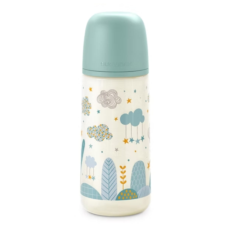 Biberón Suavinex +6m 360ml tetina fisiológica- Dreams verde