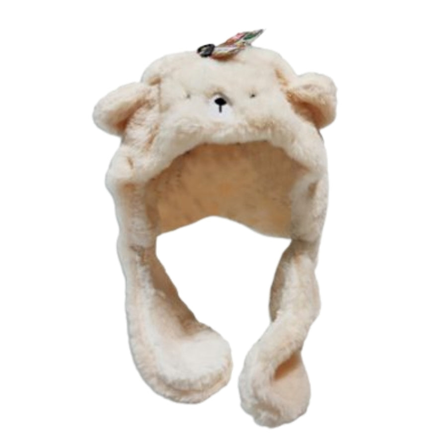 Gorro bufanda juvenil de peluche osito