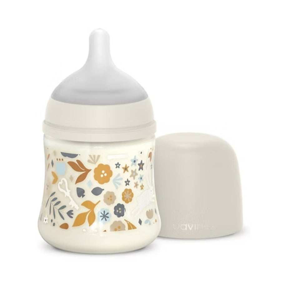 Biberón Suavinex 0-3m 150ml  t. fisiologica-Wonderland beige