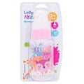 Mamadera con tetina redonda de silicona 150 ml Rosa Lolly