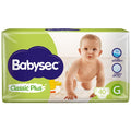 Pañales  Babysec Classic plus Talle G x40