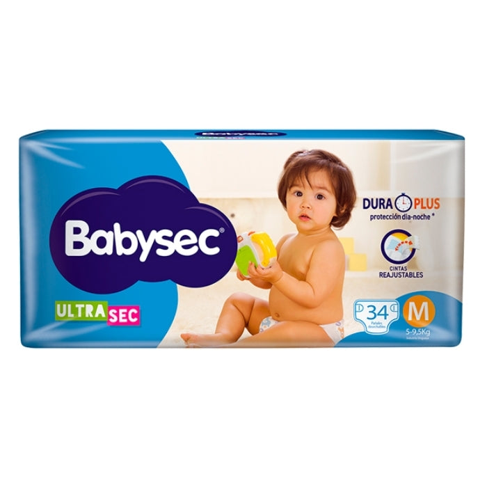 Pañales Babysec Ultra sec M x34