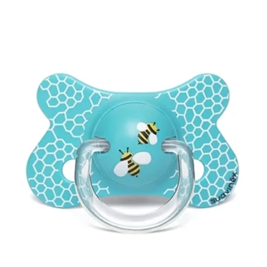 Chupete Suavinex fisiologico Silicona  4-18 meses Turquesa