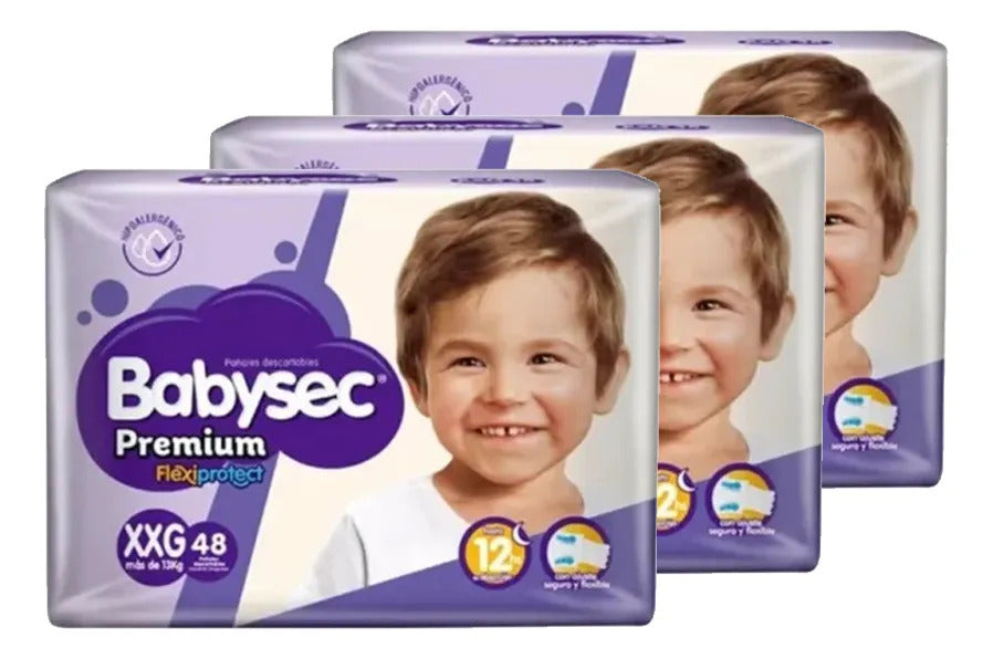 Pañales Babysec Premium XXG x48