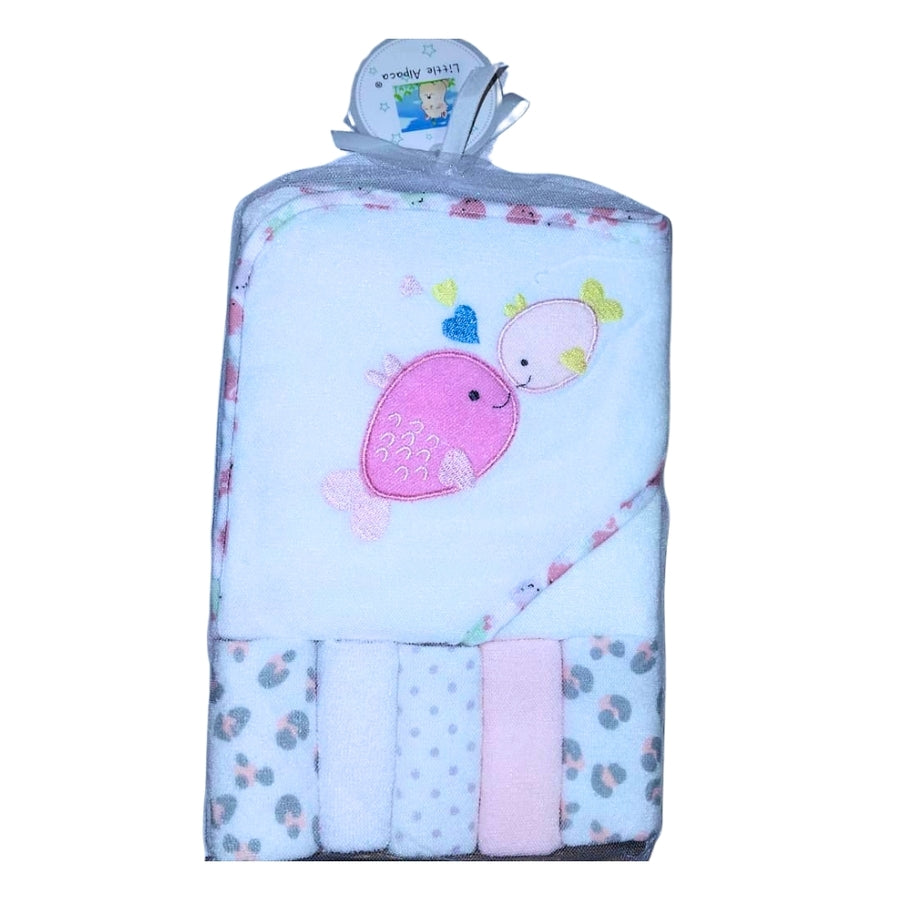 Set de Toalla con Capucha + Babitas